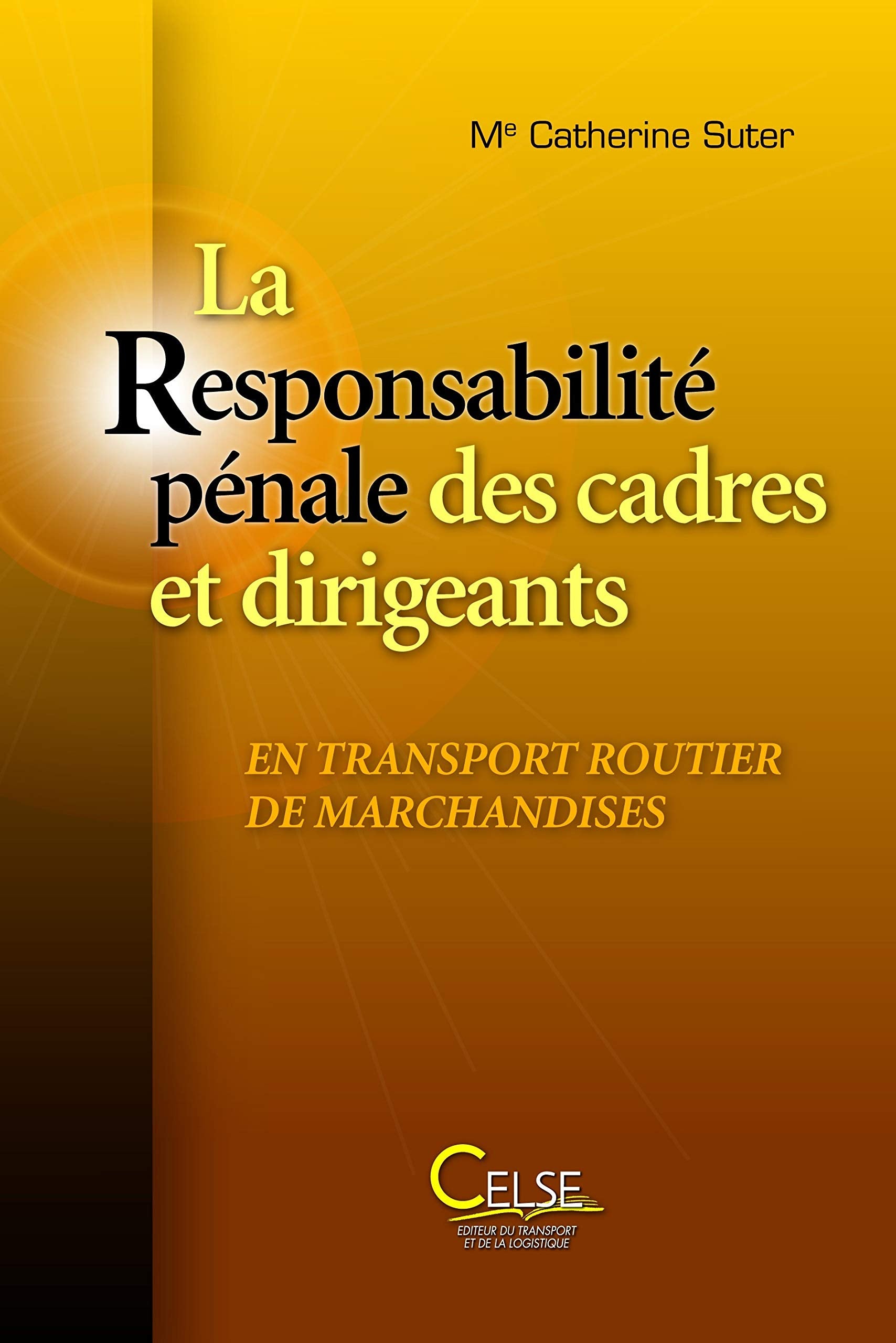 La Responsabilité pénale des cadres et dirigeants en transport routier de marchandises book