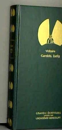Candide ou l'Optimisme ; (suivi de) Zadig ou la Destinée / Grands écrivains Académie Goncourt Contemporary literature