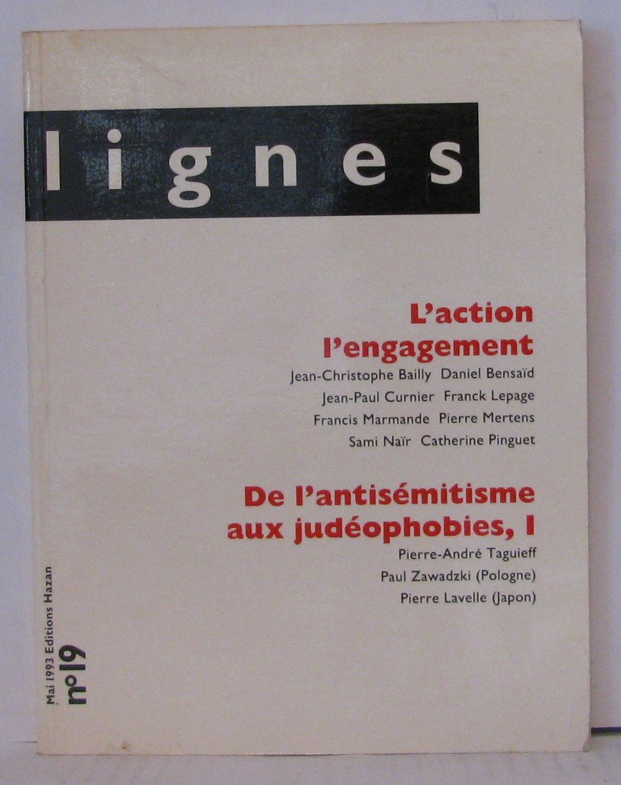 REVUE LIGNES N19 L'ACTION, L'ENGAGEMENT book
