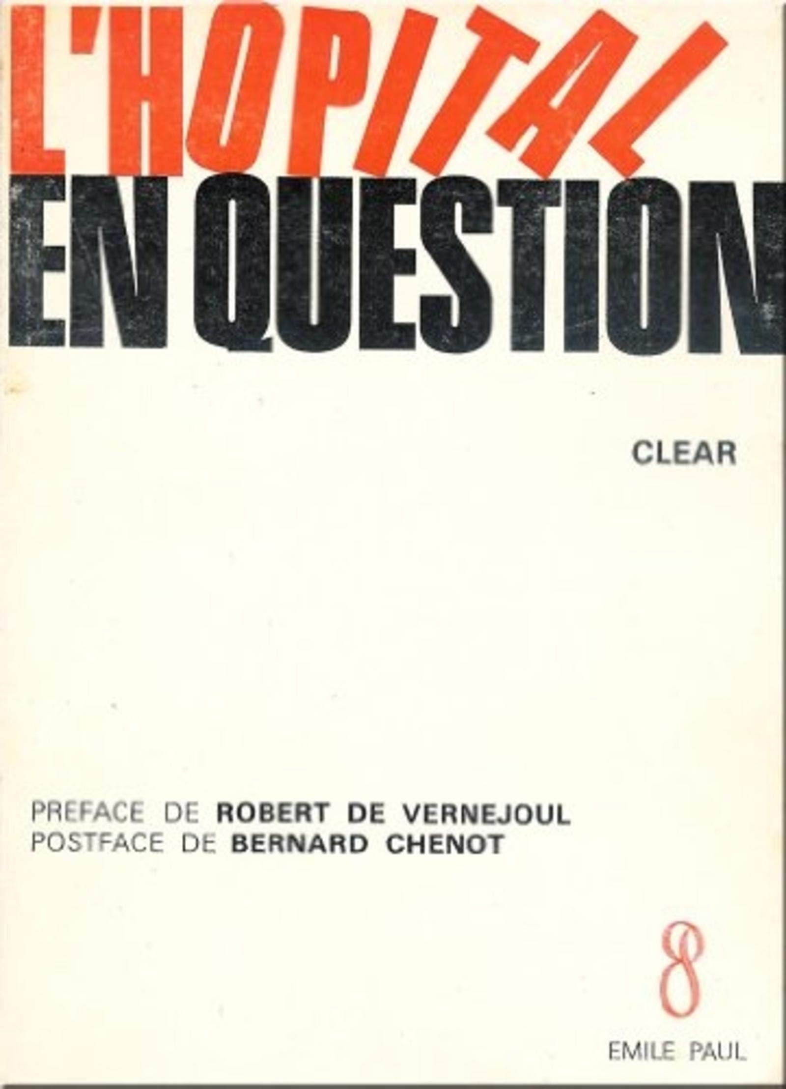 L'Hôpital en question(s) : un diagnostic pour améliorer les relations de travail Medicine