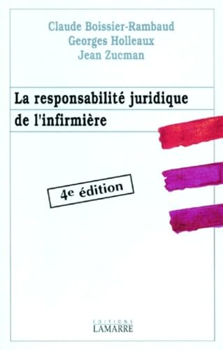 La responsabilité juridique de l'infirmière book