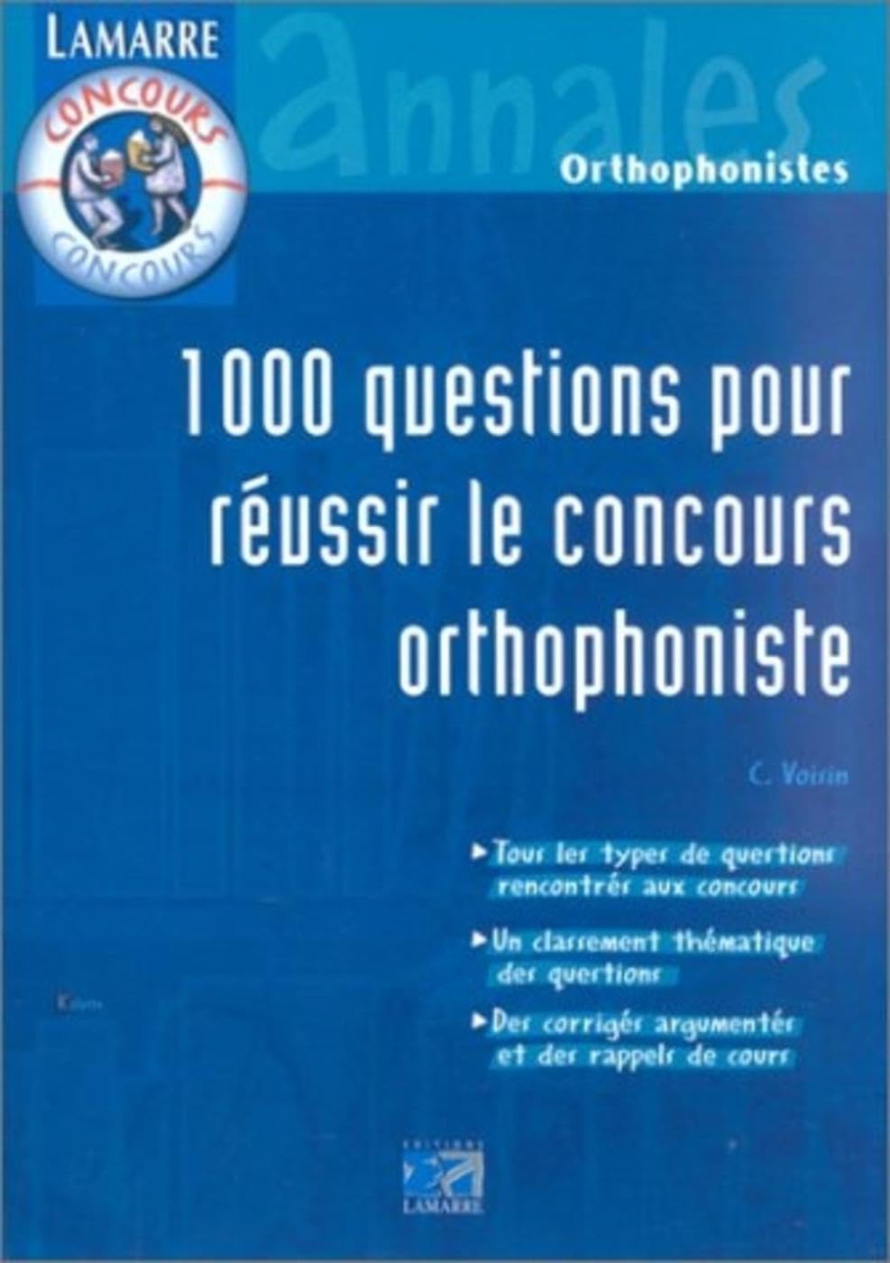 1000 QUESTIONS POUR REUSSIR LE CONCOURS ORTHOPHONISTE book