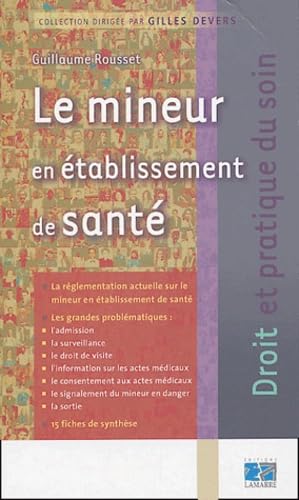 Le mineur en établissement de santé Books