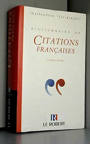 Dictionnaire des citations françaises book