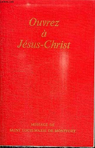 Ouvrez à Jésus-Christ Books