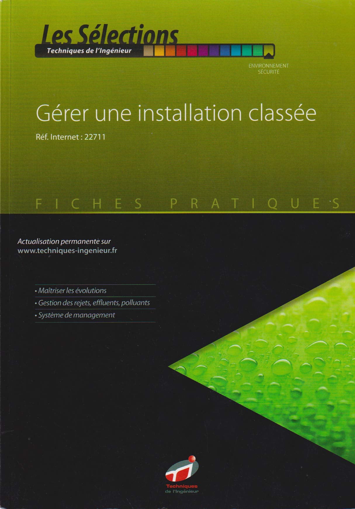 Gérer une installation classée - Fiches pratiques book