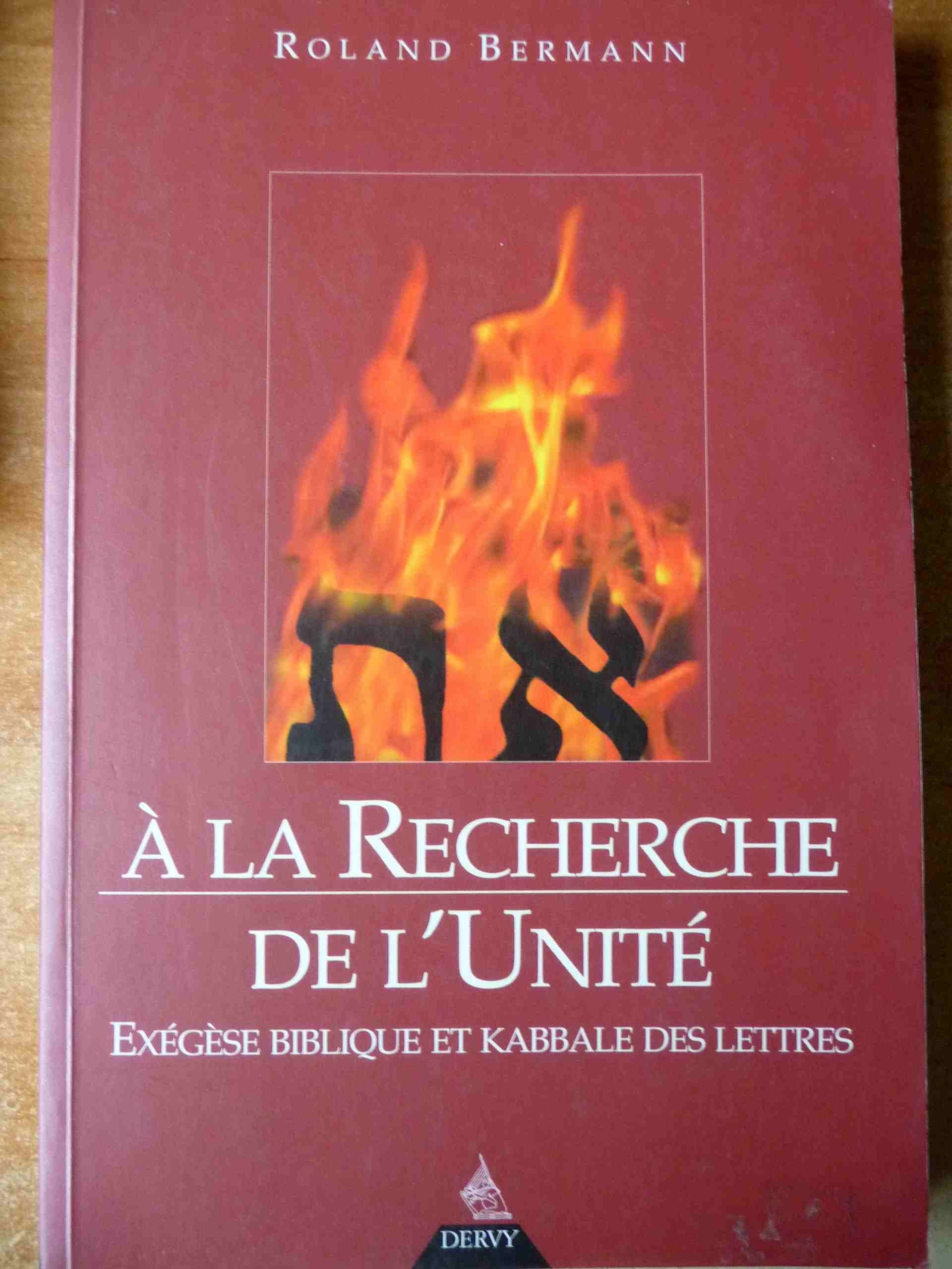 À la recherche de l'unité: Exégèse biblique et Kabbale des lettres Books