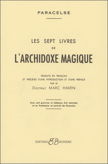 Les sept livres de l'archidoxe magique Religion & Esotericism