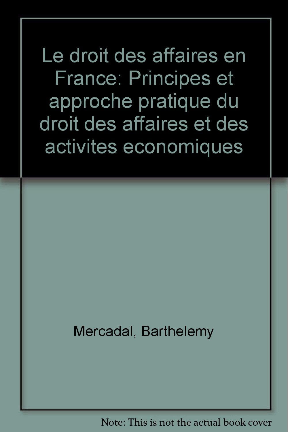 Le droit des affaires en France : principes et approche pratique du droit des affaires et des activi Books