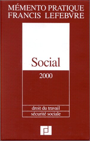Social 2000. Droit du travail, sécurité sociale book