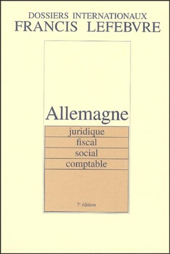 Allemagne: Juridique Fiscal Social Books