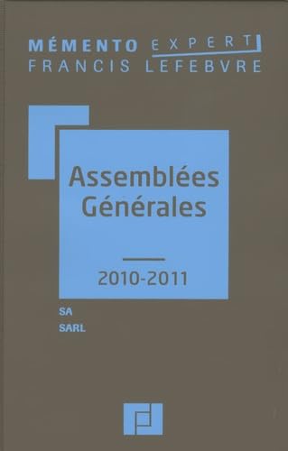 Assemblées générales: SA, SARL Books