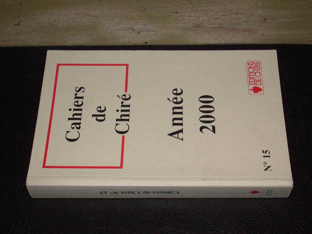 Cahiers de chire - n° 15 - annee 2000 book