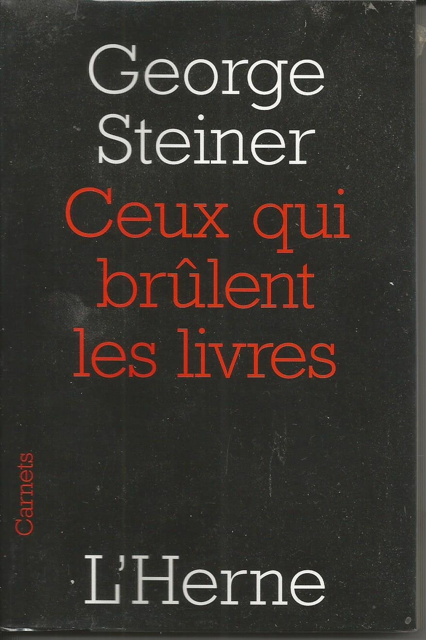 ceux qui brulent les livres book