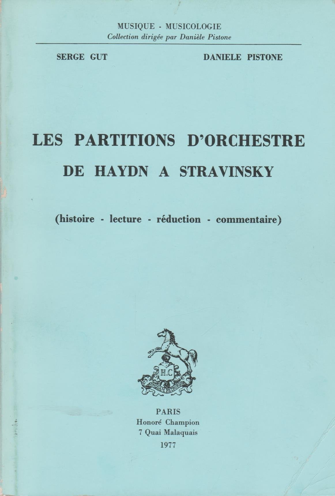Les Partitions d'orchestre, de Haydn à Stravinsky - histoire, lecture, réduction, commentaire book