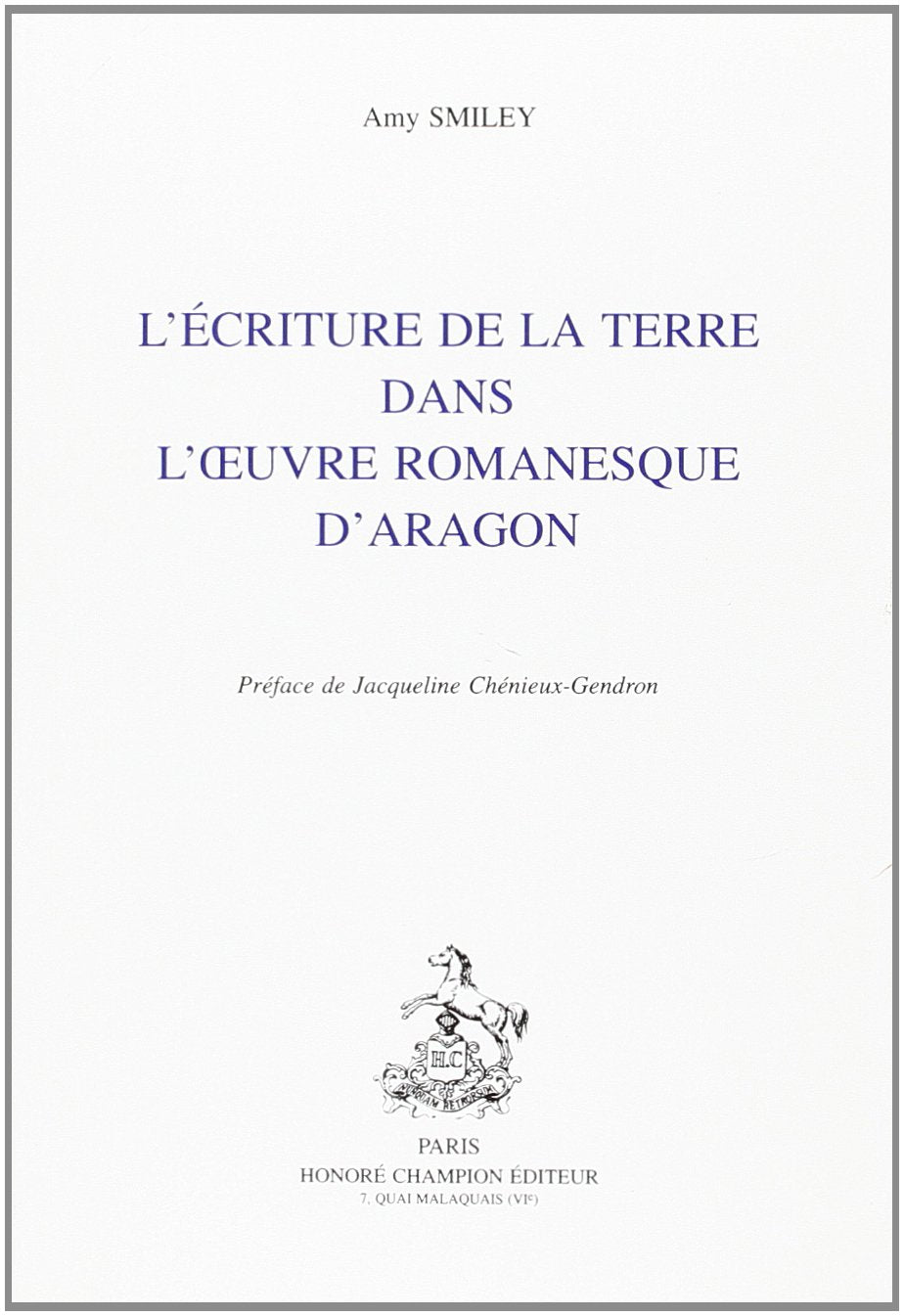 L'écriture de la terre dans l'oeuvre romanesque d'Aragon book