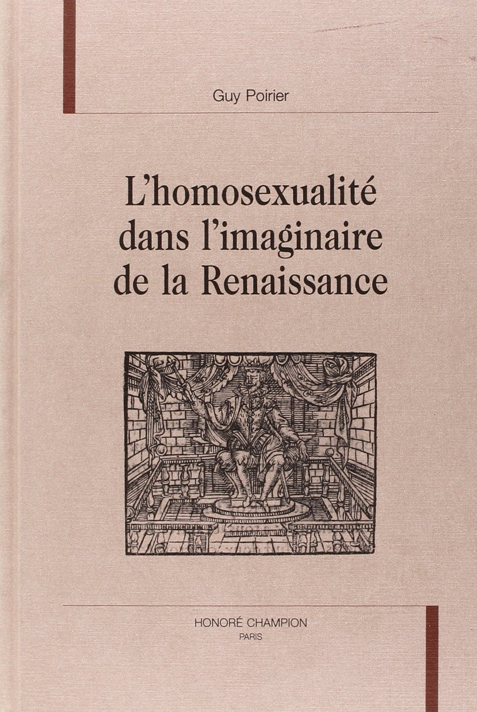 L'homosexualité dans l'imaginaire de la Renaissance book