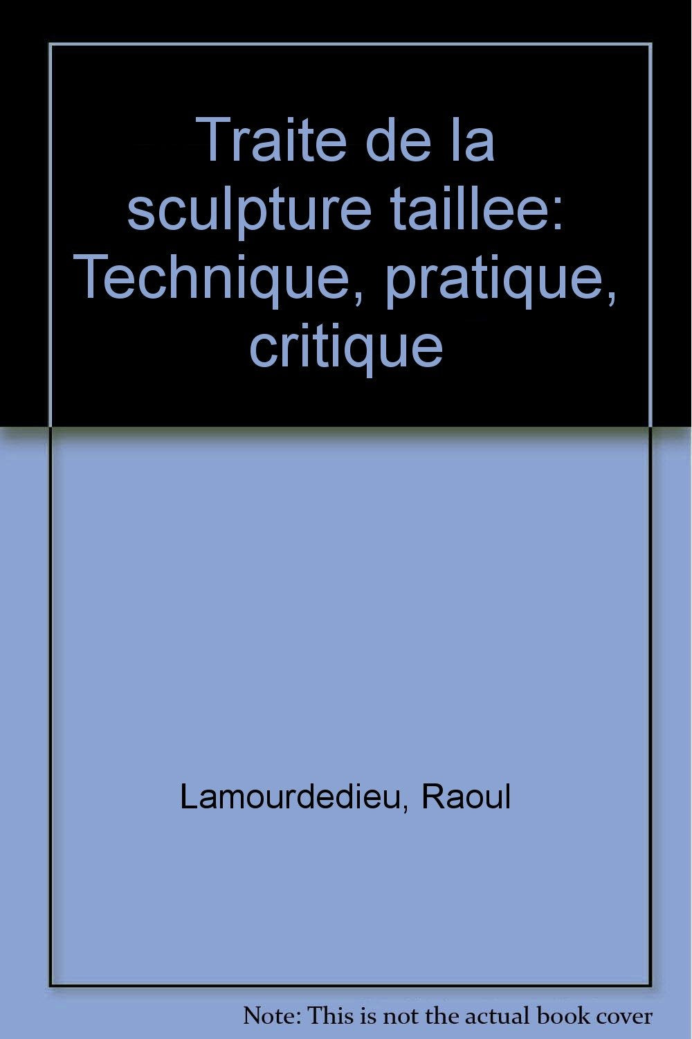 Traité de la sculpture taillée : Technique, pratique, critique book