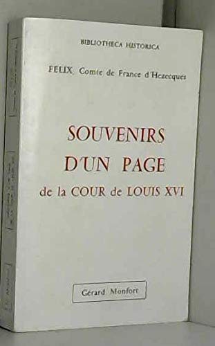 Souvenirs d'un page de la Cour de Louis XVI Books
