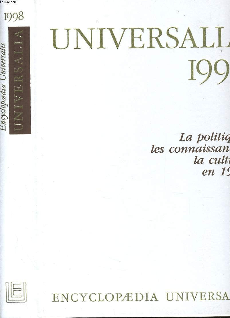Universalia 1998: La politique, les connaissances, la culture en 1997 Books