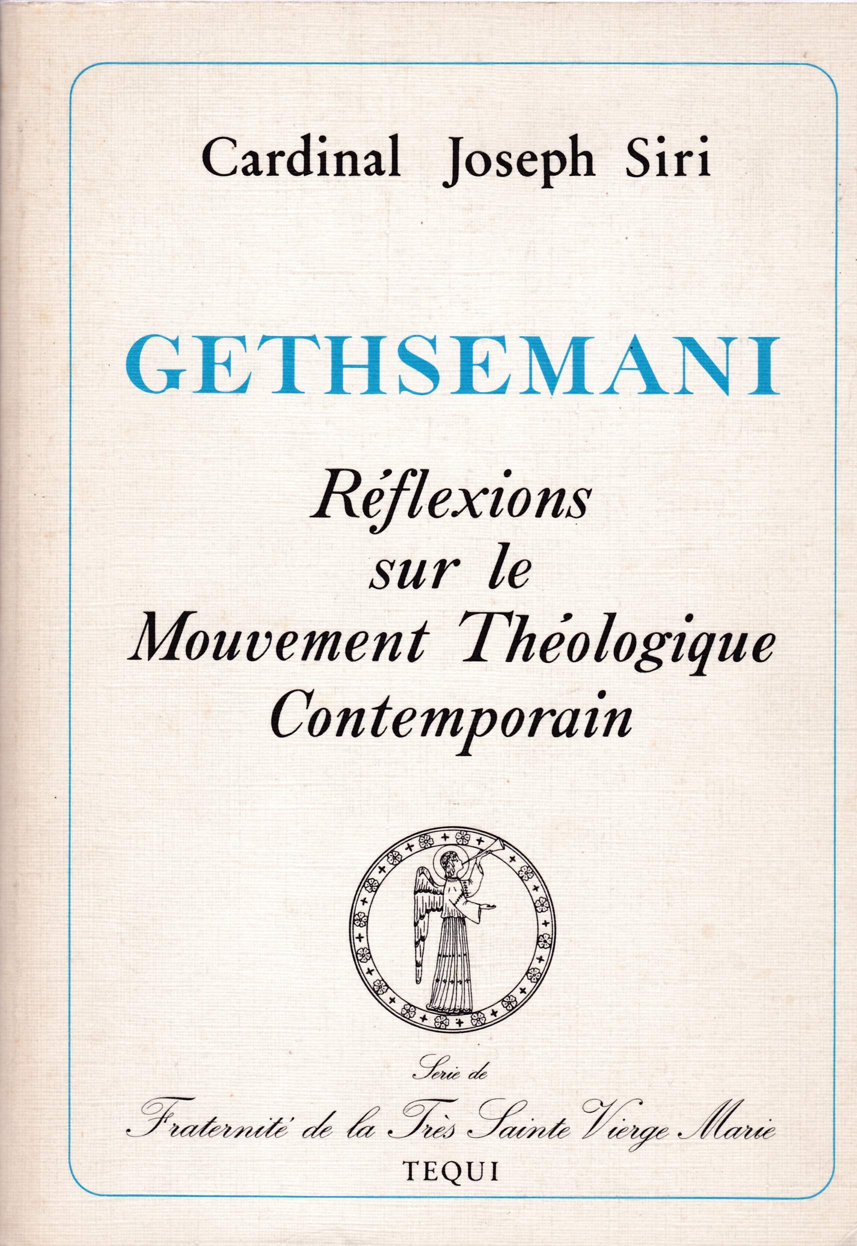 Gethsemani : réflexions sur le mouvement théologique contemporain book
