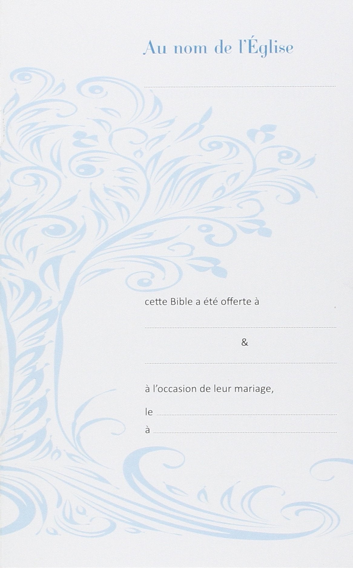 Au nom de l'église: Livret de mariage, grand format Religion & Esotericism