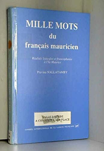 Mille mots du français mauricien book