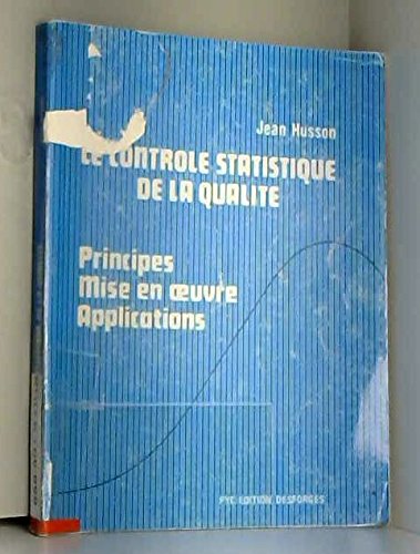 Contrôle statistique de la qualité des pièces book
