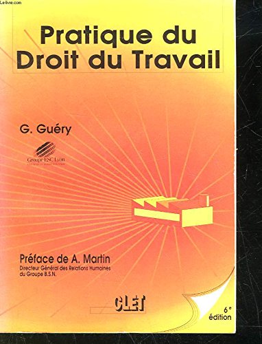 Pratique Du Droit Du Travail. 6eme Edition Books