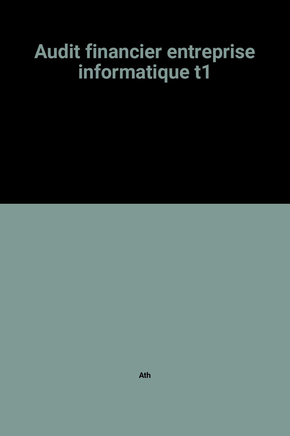 Audit et informatique. Vol. 1. Guide pour l'audit financier des entreprises informatisées Books
