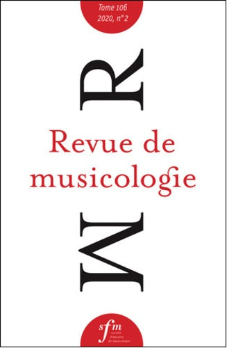 Revue de musicologie, n° 2 (2020) book