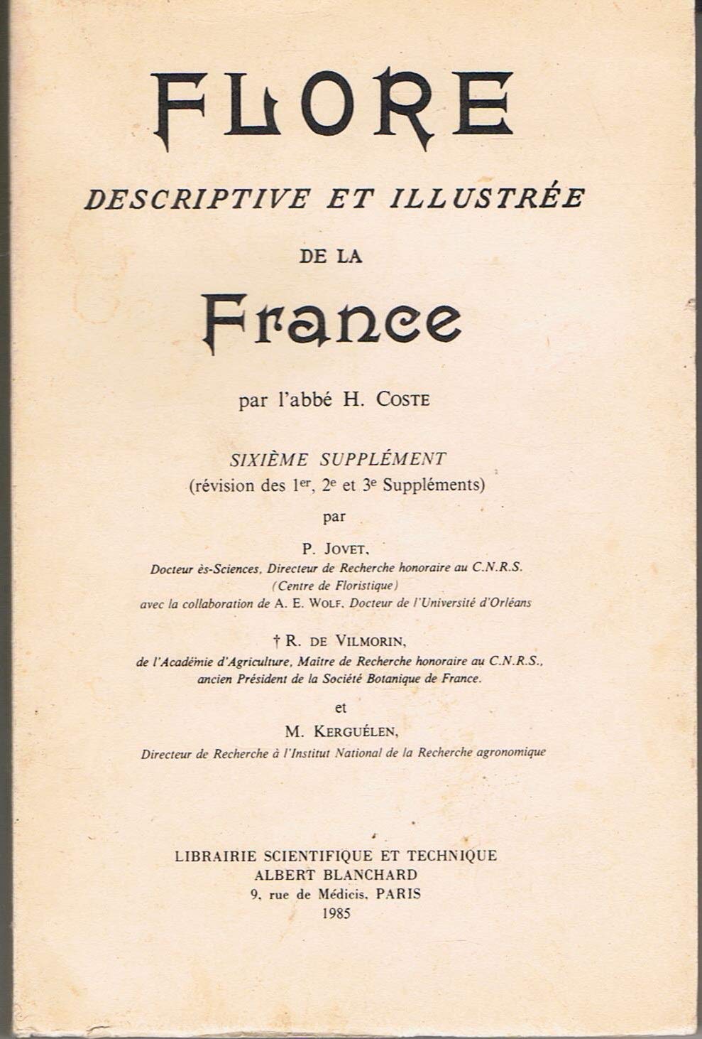 Sixième supplément 3 volumes book