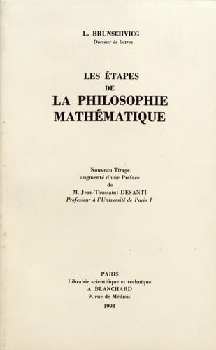 Les Etapes de la philosophie mathématique Books