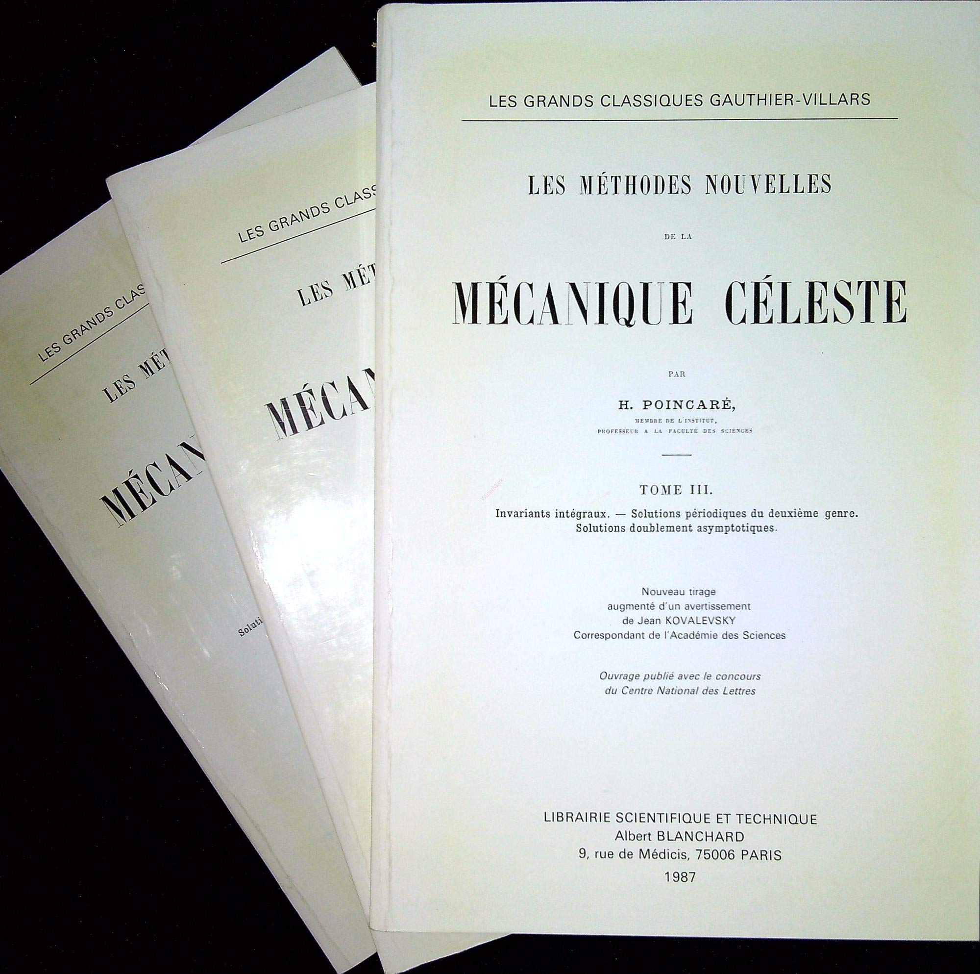 Les méthodes nouvelles de la mécanique céleste, 3 volumes book