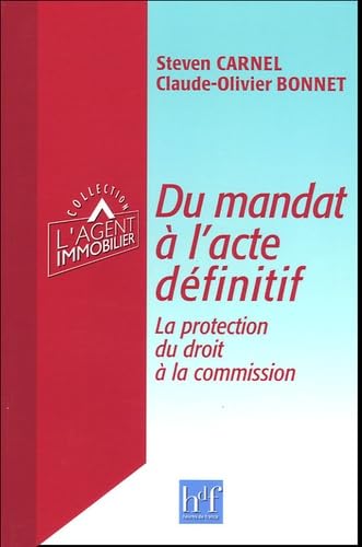 Du mandat à l'acte définitif: La protection du droit à la commission book