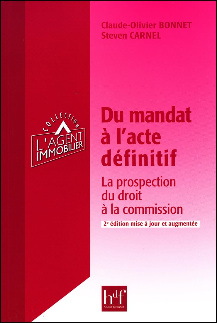 Du mandat à l'acte définitif: La protection du droit à la commission book