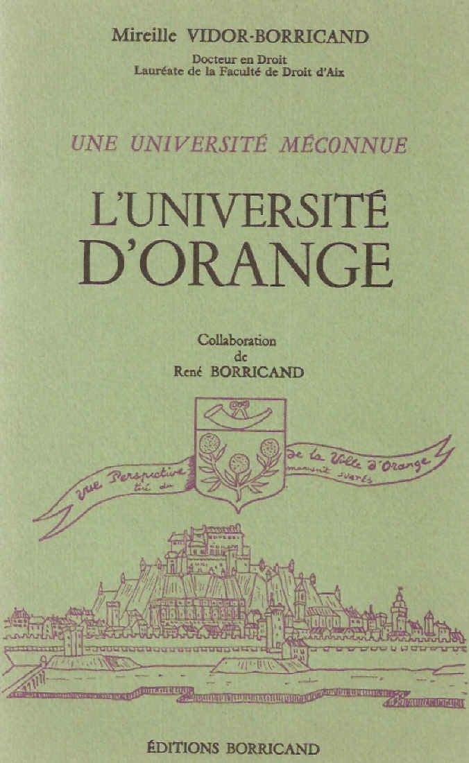 L'Université d'Orange : Une université méconnue book