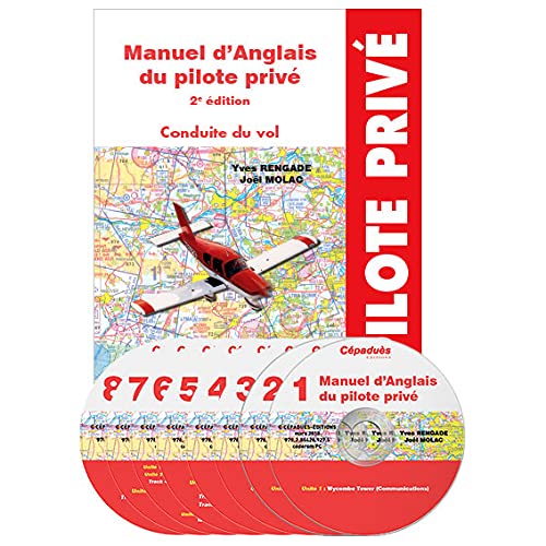 Manuel d'anglais du pilote privé 2e édition - Conduite du vol - Présentation : Coffret avec ouvrage et 8 audio cédéroms Foreign Languages ​​& Dictionaries