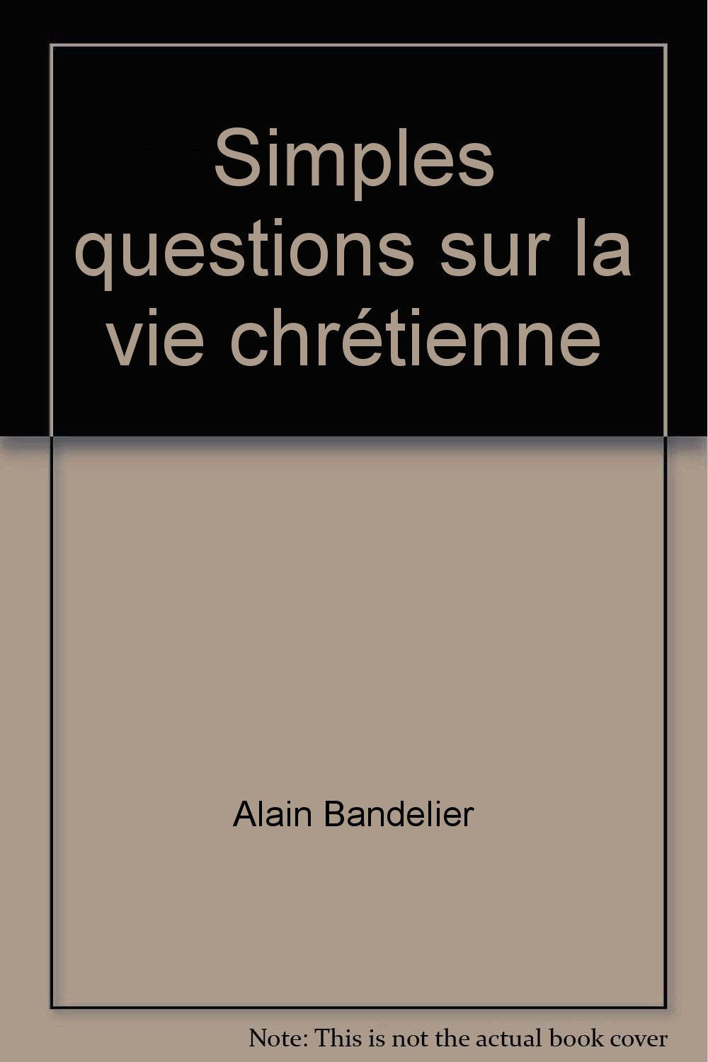 Simples questions sur la vie chrétienne book
