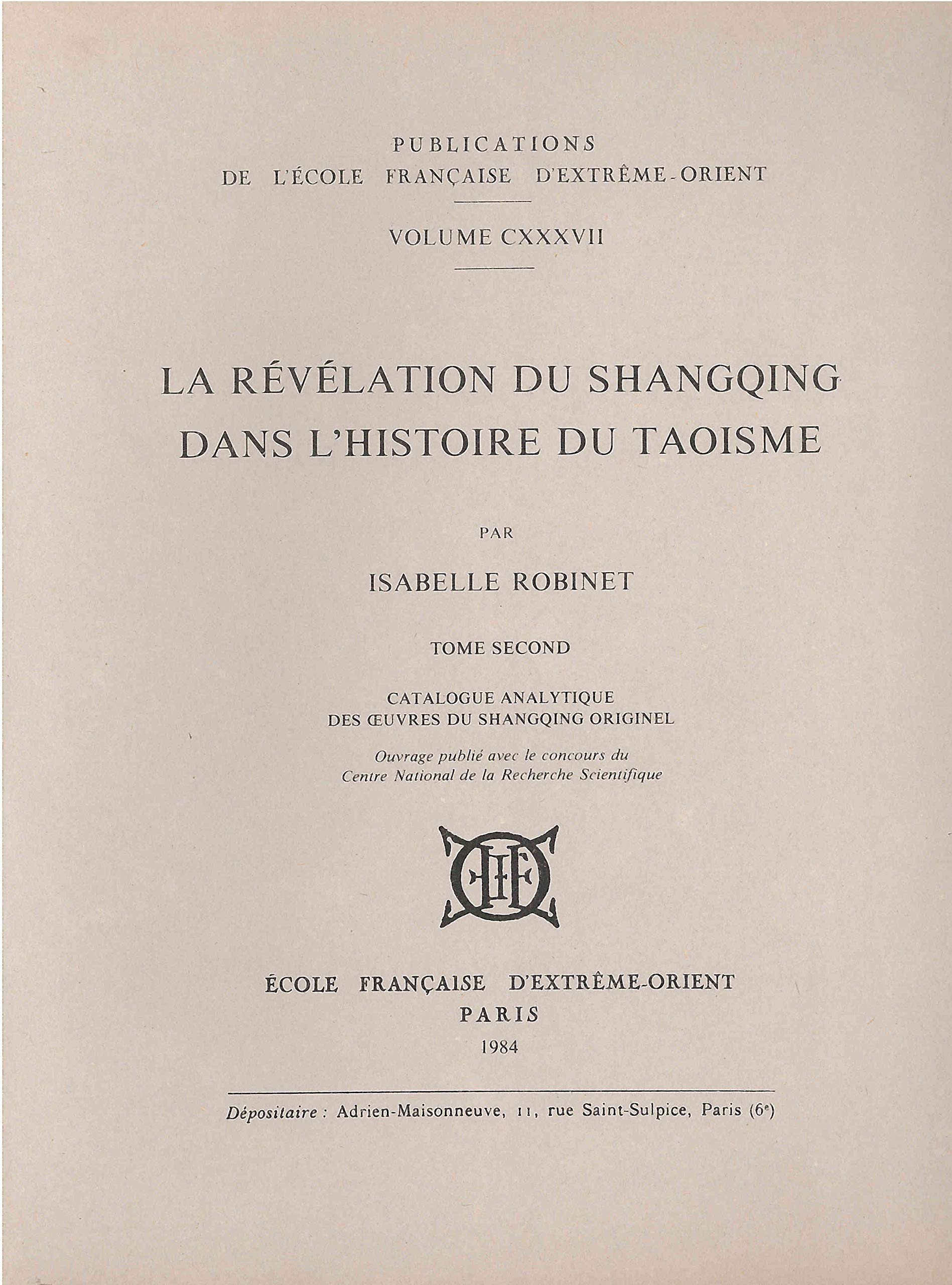 La révélation du Shangqing dans l'histoire du taoîsme book