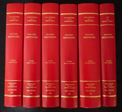 Filiations bretonnes (1924) (6 volumes) book
