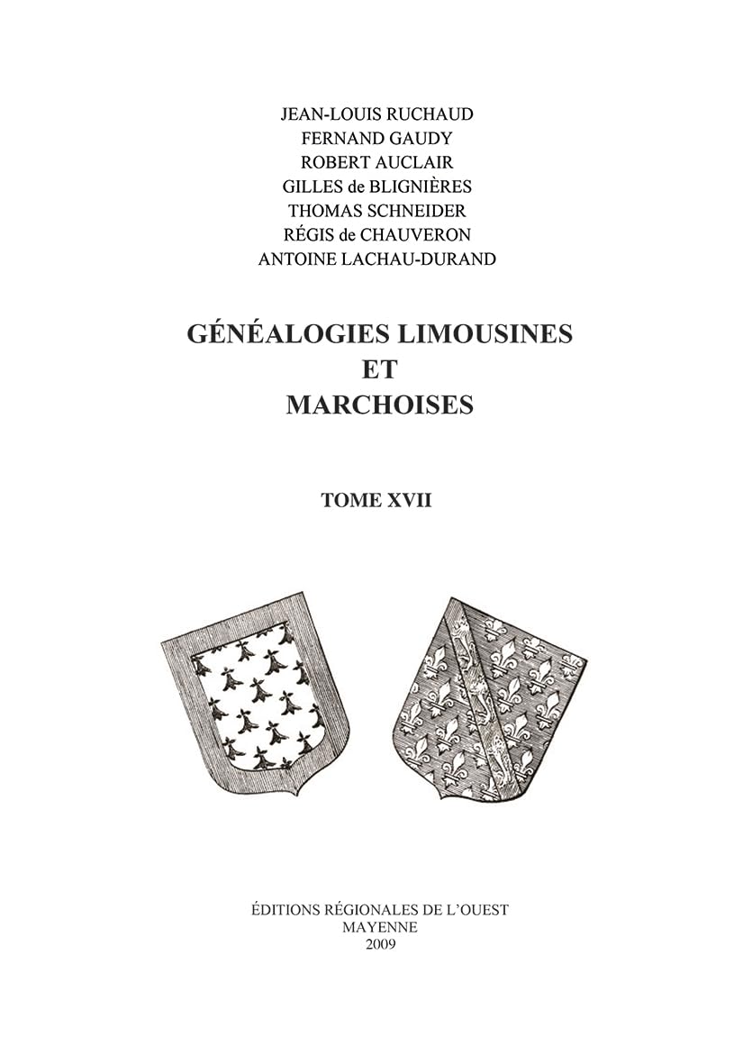 Généalogies Limousines et Marchoises T17 book