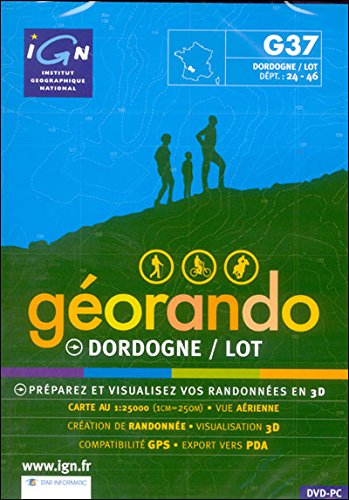 Géorando Dordogne, Lot : préparez et visualisez vos randonnées en 3D Maps & Plans