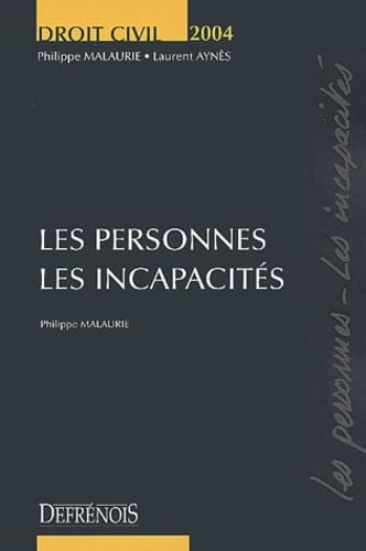 Les personnes, les incapacités: Edition 2004 book