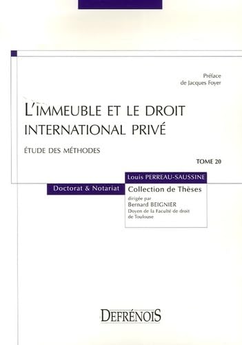 L'IMMEUBLE ET LE DROIT INTERNATIONAL PRIVÉ (20) book
