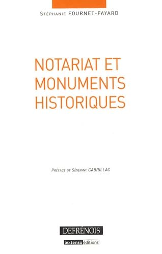 NOTARIAT ET MONUMENTS HISTORIQUES book