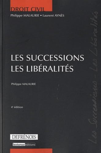 Les successions, les libéralités book