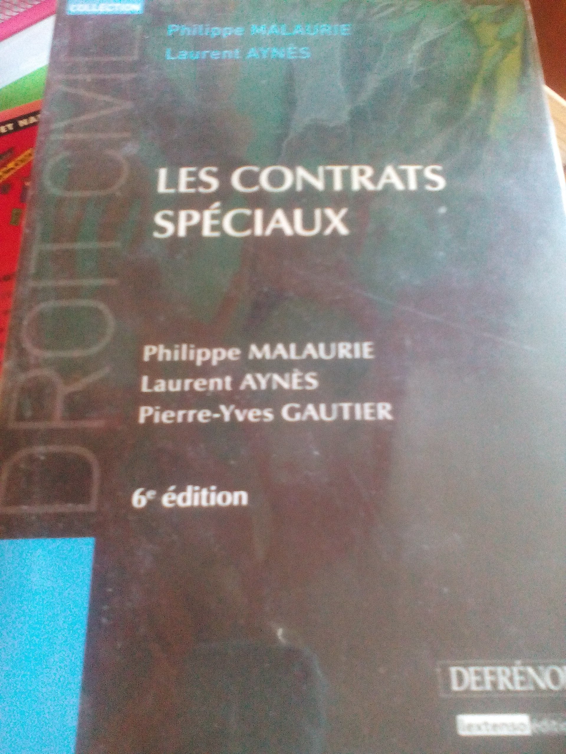 Les contrats spéciaux book