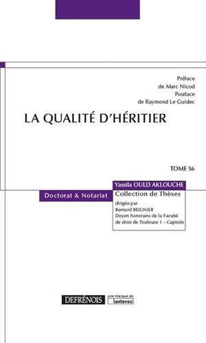 La qualité d'héritier Law