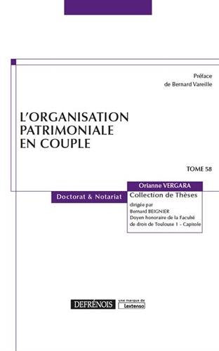 L'organisation patrimoniale en couple book